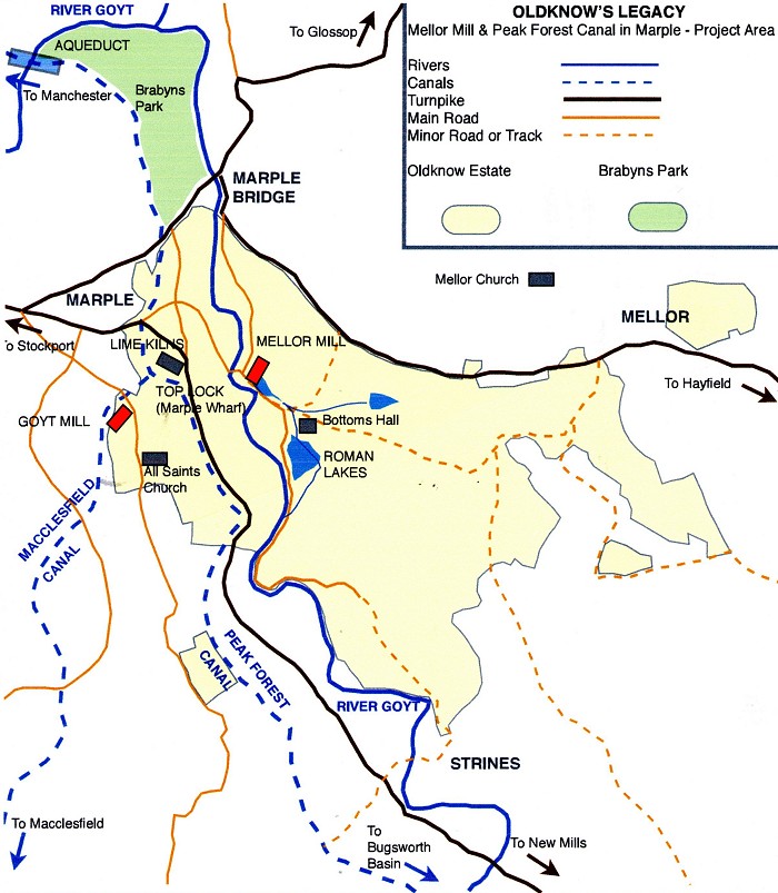 Oldknow's legacy map