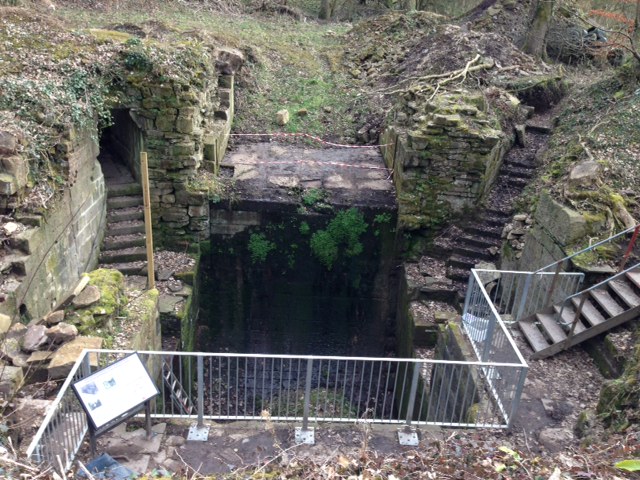 Red & White Tape to indicate the Outside of the Mill Wall