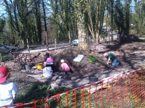 Volunteers at Mellor Mill